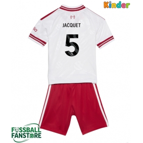Liverpool Jeremy Jacquet #5 Replik Auswärtstrikot Kinder 2026-27 Kurzarm (+ Kurze Hosen)